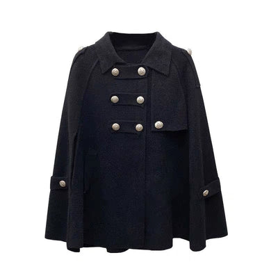 Women Loose Fashion Double Breasted Coat