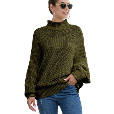 Turtleneck Snitted Sweater For Women