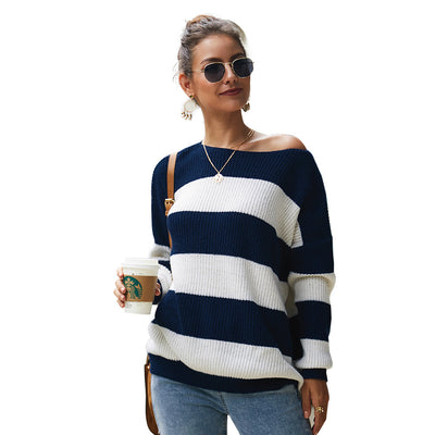 Women's Sexy Striped Sweater