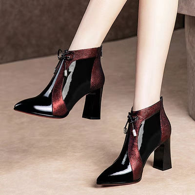 High Heel Zipper Women Shoes